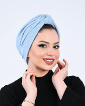 Load image into Gallery viewer, Sophia Blue Turban
